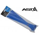 Viazacie sťahovacie pásky 5x300mm 50 ks modré ASTA