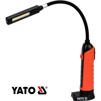 Lampa pracovná nabíjacia LED COB 500 lm s flexibilným ramenom  YATO