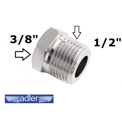 Redukcia závitov z 1/2" na 3/8"