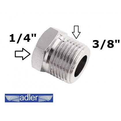 Redukcia závitov z 3/8" na 1/4"