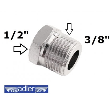 Redukcia závitov z 3/8" na 1/2"