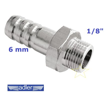 Spojka hadica - zariadenie 6mm vonkajší závit 1/8" ADLER