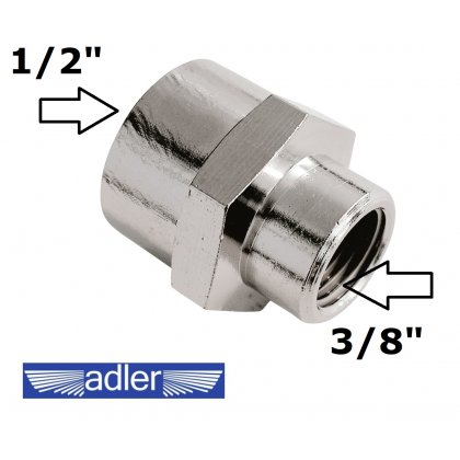 Redukcia závitov z 3/8" na 1/2"