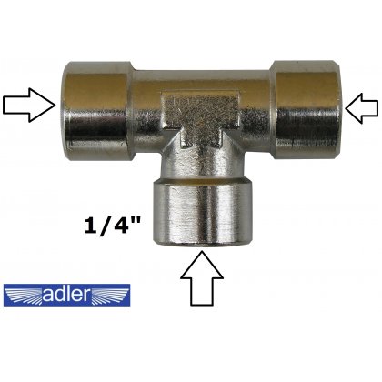 Rozdeľovač typu T  3 x 1/4"