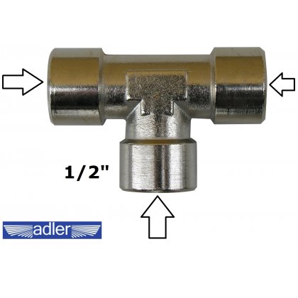 Rozdeľovač typu T  3 x 1/2"