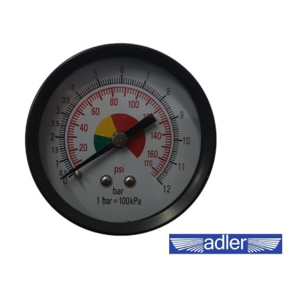 Manometer 0-12 bar 50 mm zadný vstup 1/8"