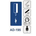 Pneumatická pištoľ pre silikónové tmely - kartuša 310 ml ADLER