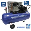 Kompresor olejový 2-valcový kompresor 200l, 10 bar, 3,0kW  ADLER