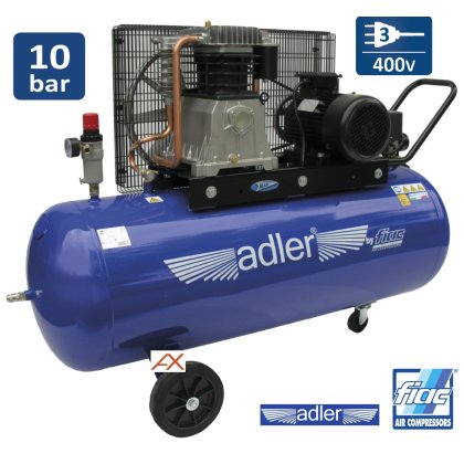 Kompresor olejový 2-valcový kompresor 200l, 10 bar, 3,0kW  ADLER