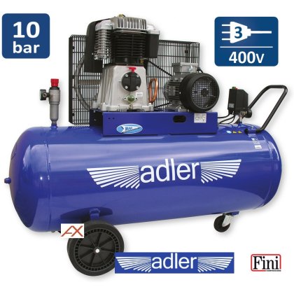 Kompresor olejový 2-valcový  270l, 10 bar, 4,0kW  ADLER