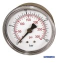 Manometer 0-20 bar 63 mm zadný vstup 1/4"