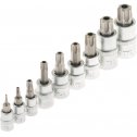 Nadstavce TORX typu T, TX, TP, E  1/4" 3/8" 1/2" - sada 60 ks