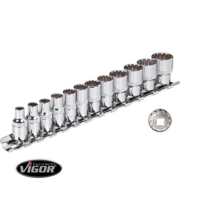 Nadstavce SPLINE  4 - 14mm 1/4" VIGOR  