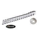 Nadstavce SPLINE  10 - 32mm 1/2" VIGOR  