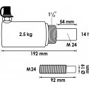 Hydraulický tlačný valec do 14 ton  VIGOR / WALLMEK