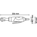 Pneumatická račňa 1/4" 35 Nm VIGOR