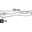 Račňa 3/8" prepínacia vyhnutá VIGOR