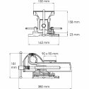 Zverák stolový zámočnícky otočný 150mm VIGOR