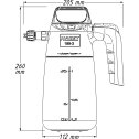 Napeňovač - rozprašovač  ručný tlakový 0,75l  HAZET