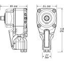 Pneumatický rázový uťahovák TWIN TURBO 1/2" 550 Nm  SHORT  HAZET