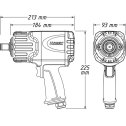 Pneumatický rázový uťahovák TWIN TURBO 3/4" 4100 Nm HAZET