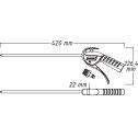 Ofukovacia pištoľ 300 mm s priamou dýzou HAZET