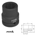 Nadstavec  3/4"  12-hranný rázový 24mm CrMo, L 51mm ASTA