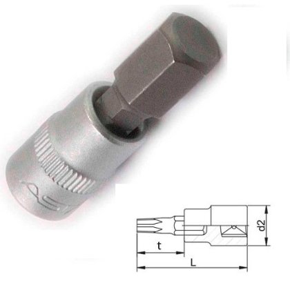 Nadstavec 1/4" HEX9 L37mm ASTA