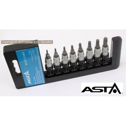 Sada nadstavcov TORX T8-T40 1/4" ASTA